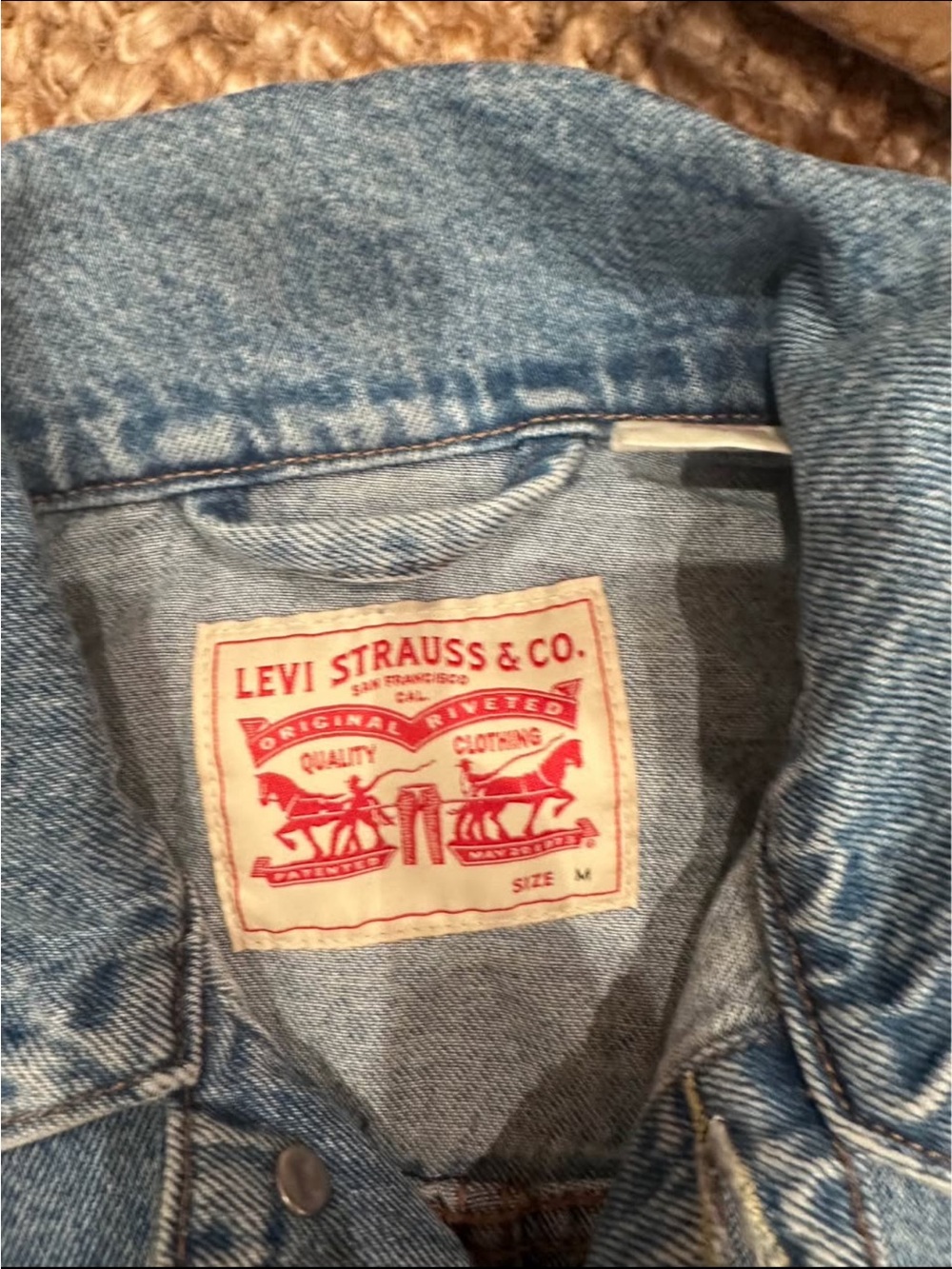 Levi's Light Blue Wide-Leg Denim Jumpsuit - Picture 10 of 10